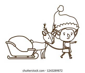 elf with sleigh avatar chatacter