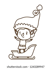 elf with sleigh avatar chatacter