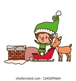 elf with sleigh avatar chatacter