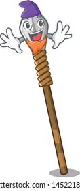 Elf spear isolated with in the cartoon