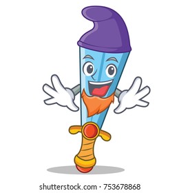 Elf sword character cartoon style vector illustration