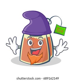 Elf tea bag character cartoon