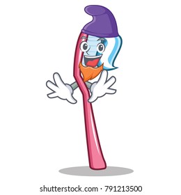 Elf toothbrush character cartoon style