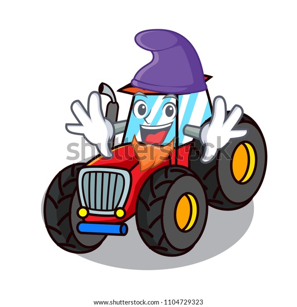 Elf tractor character\
cartoon style