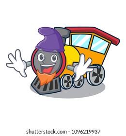 Elf train character cartoon style