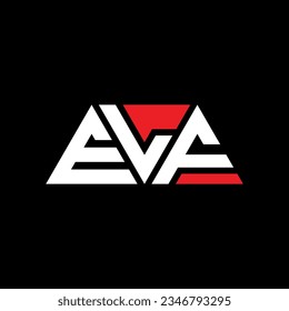 ELF triangle letter logo design with triangle shape. ELF triangle logo design monogram. ELF triangle vector logo template with red color. ELF triangular logo Simple, Elegant, and Luxurious design.