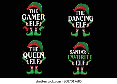ELF T-Shirt Christmas T Shirt Bundle