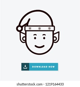 Elf vector icon