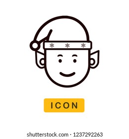 Elf vector icon