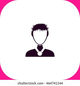 Elf vector icon on white background.