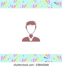 Elf vector icon on white background. Isolated illustration. Business picture.