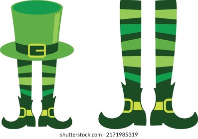 Elf-Vektor. Saint Patrick's Day Design.