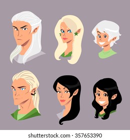 Elf Vector Set.