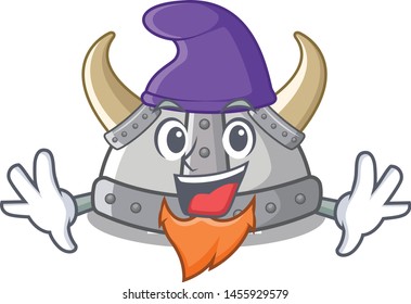 Elf viking helmet isolated with the character