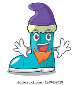 Elf winter boot shoe in shape cartoon
