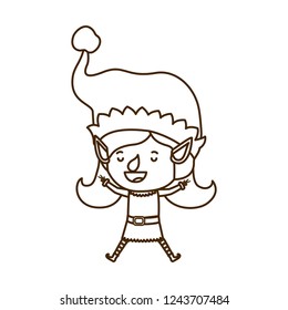elf woman walking avatar character