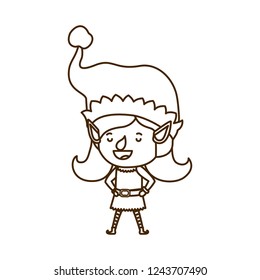 elf woman walking avatar character