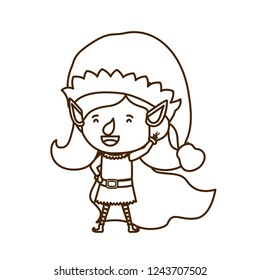 elf woman walking avatar character