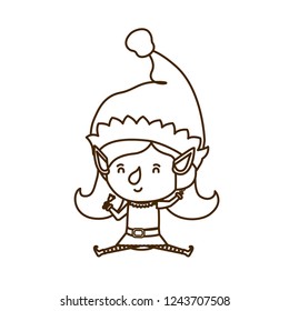 elf woman walking avatar character