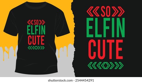 elfin niedlich weihnachten t shirt saison design 