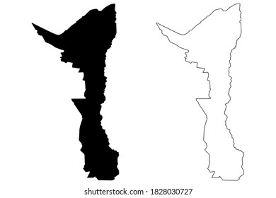 Elgeyo-Marakwet County (Republic of Kenya, Rift Valley Province) map vector illustration, scribble sketch Elgeyo Marakwet map