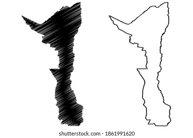 Elgeyo-Marakwet County (Republic of Kenya, Rift Valley Province) map vector illustration, scribble sketch Elgeyo Marakwet map