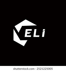 ELI creative minimalist letter logo. ELI unique vector initials alphabet letter logo design
