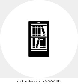 E-library Concept Icon