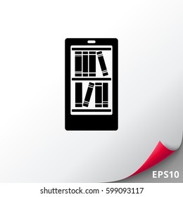 E-library Concept Icon