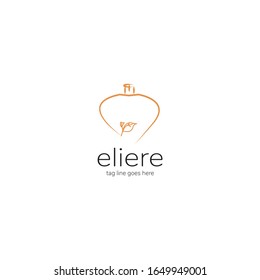 eliere natural perfume bottle vector template fit for perfume product , company etc.