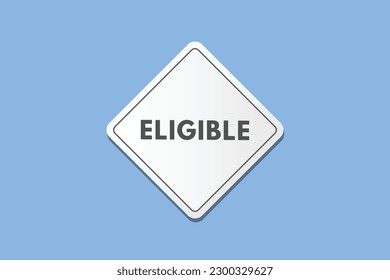 Botón de texto elegible. Botones web de etiqueta de icono de signo elegible