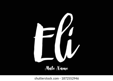 Nombre de Eli-Malé negrita Caligrafía Cursiva Tipo de texto 