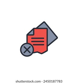 eliminate icon. vector.Editable stroke.linear style sign for use web design,logo.Symbol illustration.