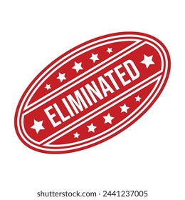 Eliminierte Gummistempel Design Art Illustration 