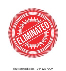 Eliminated Rubber stamp Design art Illustration 