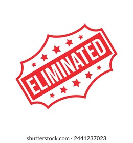 Eliminated Rubber stamp Design art Illustration 