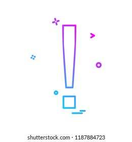Elimination alert icon design vector