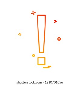 Elimination alert icon design vector