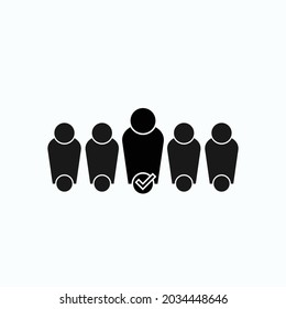 Elimination Icon. Removal, Refuse or Resist Symbol  - Vector.