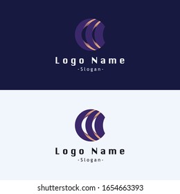 Elips Logo Design white blue for any bussines