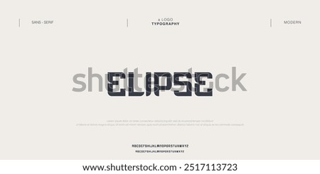 Elipse Elegant Font Uppercase Lowercase and Number. Classic Lettering Minimal Fashion Designs. Typography modern Serif fonts regular decorative vintage concept.