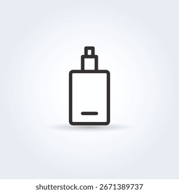 E-Liquid Botellas y Vape Herramientas Ilustración plana