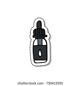 e-liquid, vape liquid doodle icon