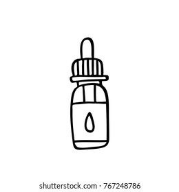 e-liquid, vape liquid doodle icon