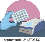 Elisa test for amplification of dna