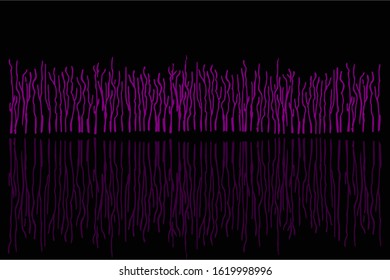 Elite black background, vector, fantastic black and purple, natural, crown chakra. Calmness and thoughtfulness.