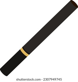 elite black cigarette color vector illustration