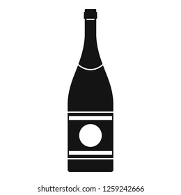 Elite champagne icon. Simple illustration of elite champagne vector icon for web design isolated on white background