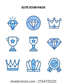 Elite collection featuring Two Colour icons for web and mobile.