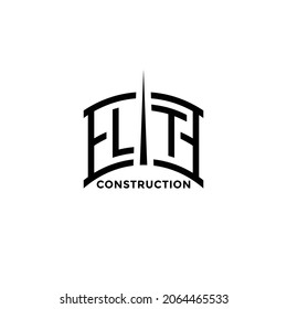 Elite Construction Profesional Logo Design Template, Architect, Building